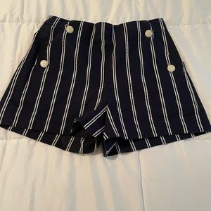 JCrew Navy Pinstripe Shorts